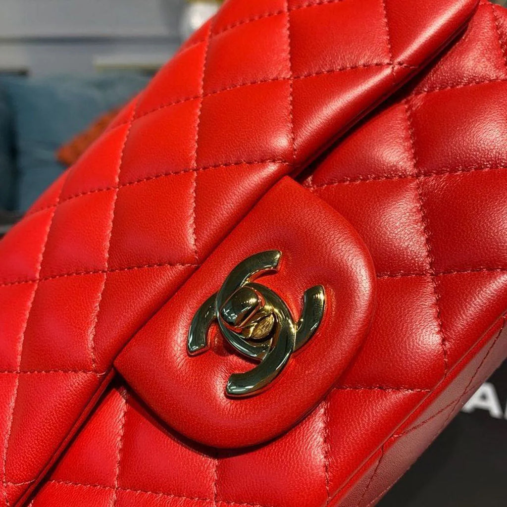 Red Mini Flap Shoulder and Crossbody Bag C38491