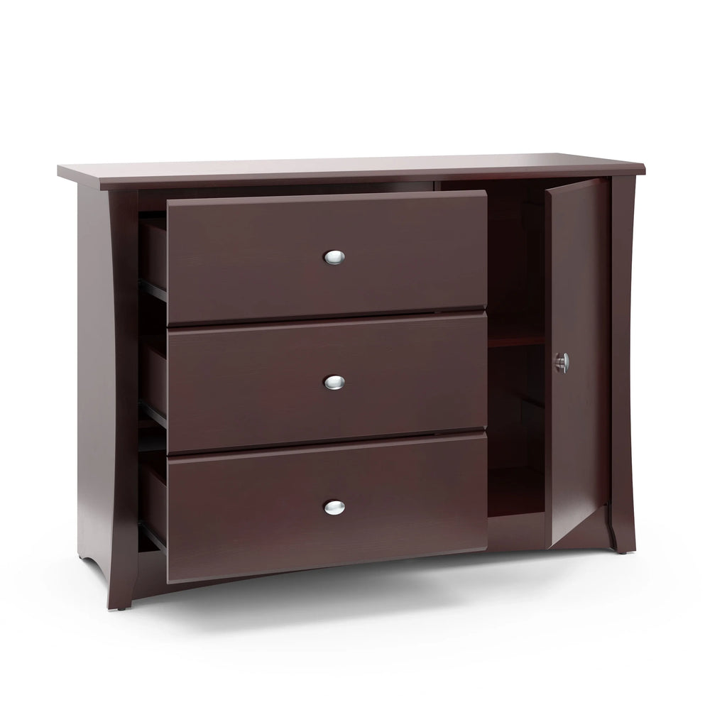 3 Drawer Modern Combo Dresser Espresso W344943