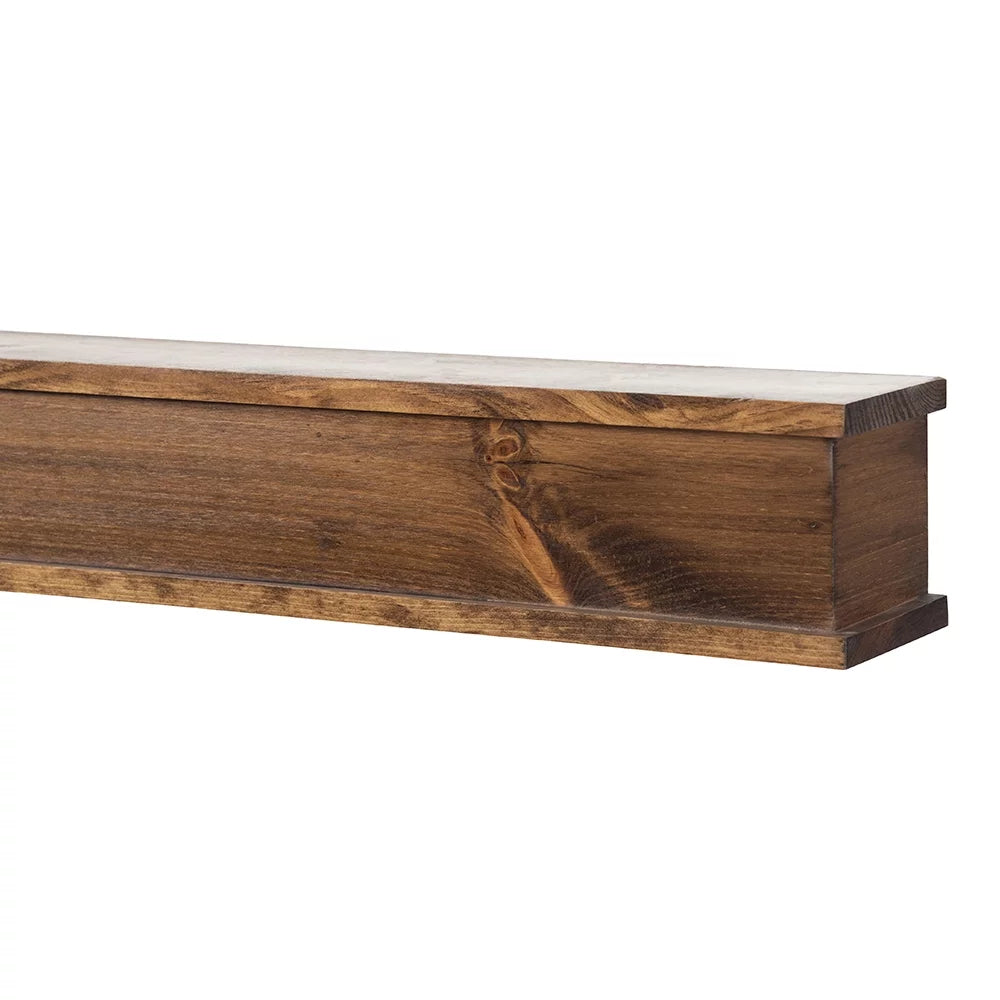 72 inch Floating Wood Fireplace Mantel Shelf R27896
