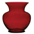 Ruby Red Glass Vase Set of 4 F9656