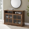 Farmhouse Sliding Glass Door TV Stand D58537