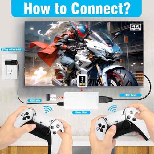 4K HDMI Wireless Retro Game Console with 20000+ Games C438