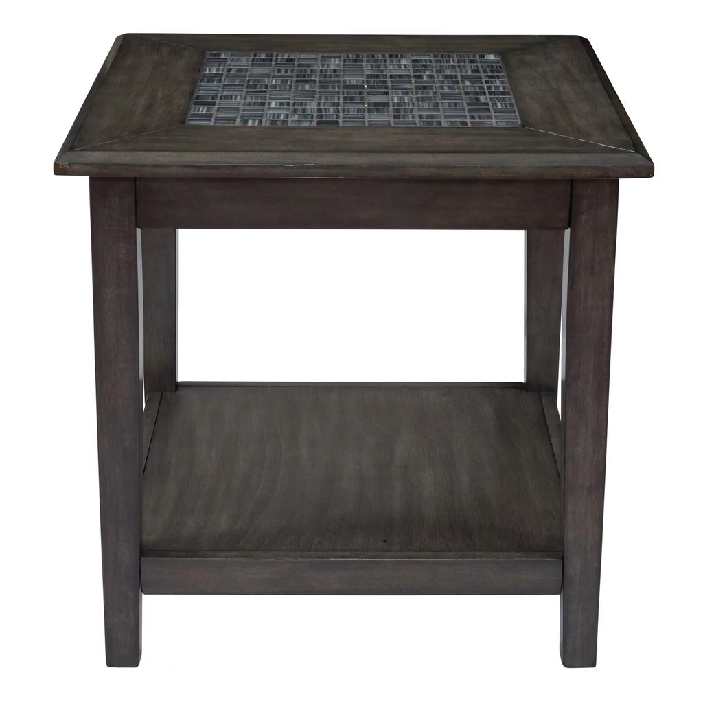 End Table with Mosaic Tile Inlay L95797
