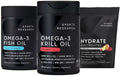Krill Oil Omega 3 Mini-Softgels 500mg Fish Oil 1250mg Electrolytes Y173