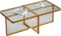 Rectangle Coffee Table with Tempered Glass Tabletop B801995