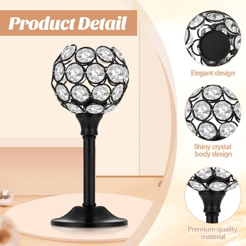 18 Pieces Crystal Candle Holders E9712