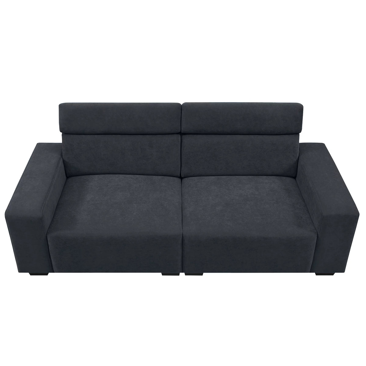Black Velvet 2-Seater Sofa U50077