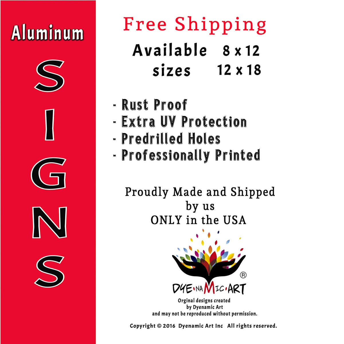 Metal Sign 12x18 X54689