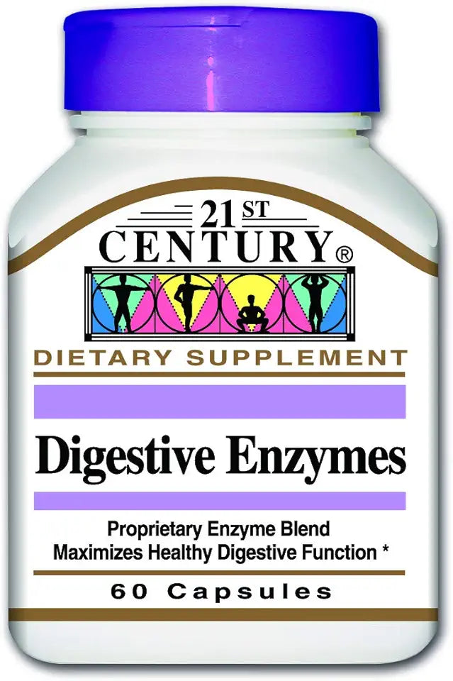 Digestive Enzymes Capsules 60 Count Pack of 3 V4427