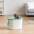 Large Round Top Entry Cat Litter Box & Scoop D111050
