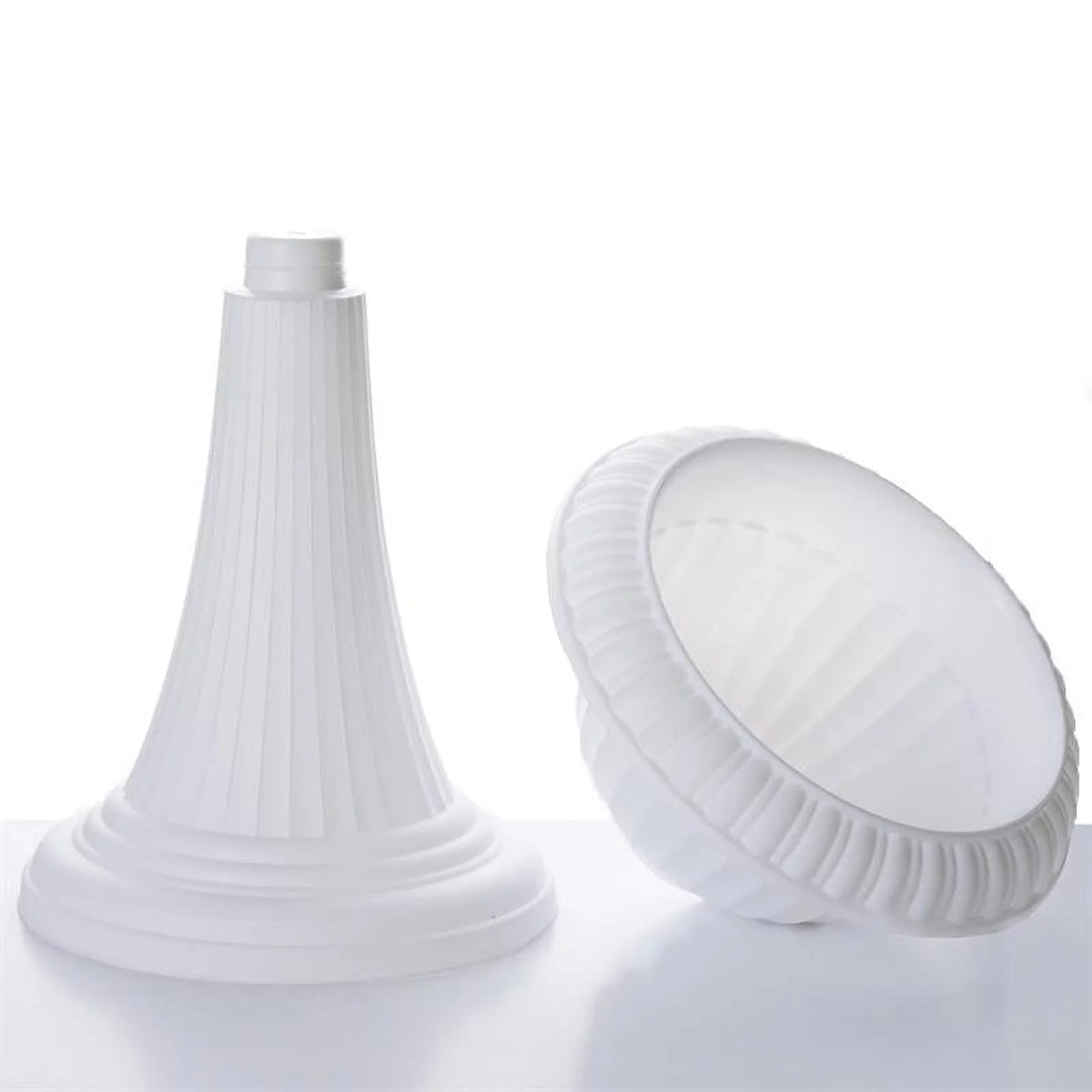 4 Pack 23" Tall White Pedestal Column Plant Stand Pot Q33942