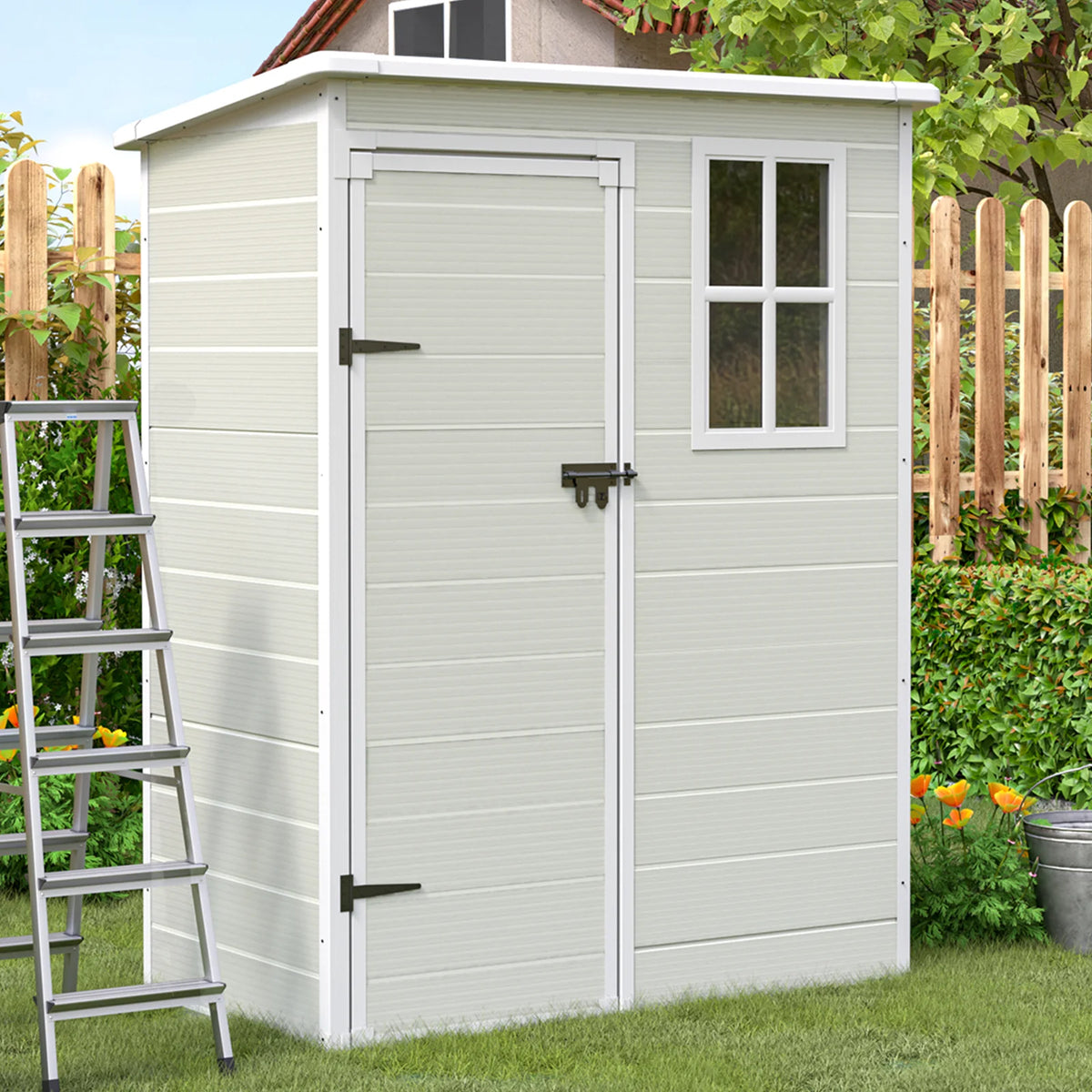 5x3 FT Resin Outdoor Storage Shed J93817