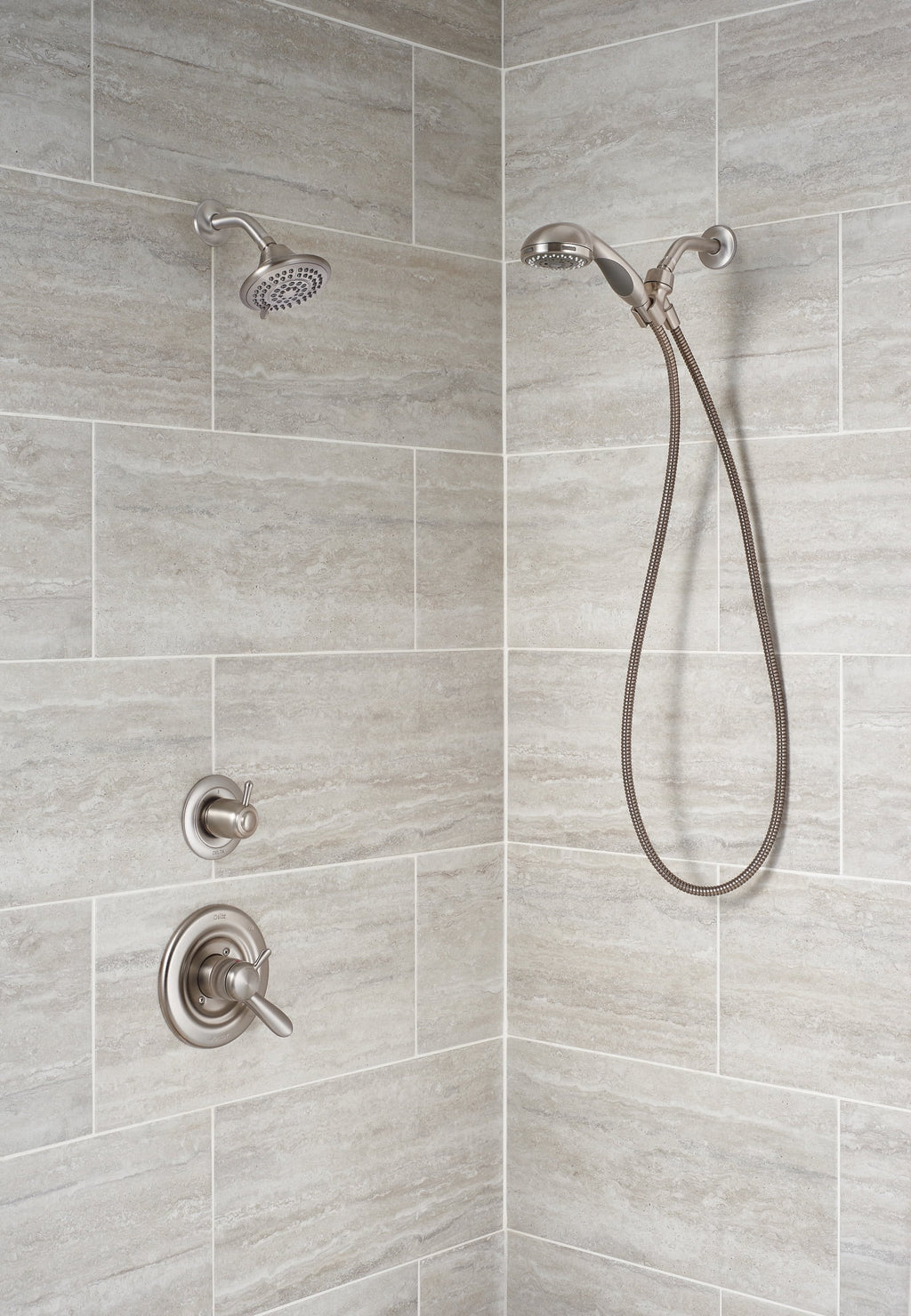 Single Handle 5-Spray Shower Faucet in Stainless U9979