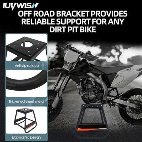 Black Detachable Anti Slip Motorcycle Stand O3218