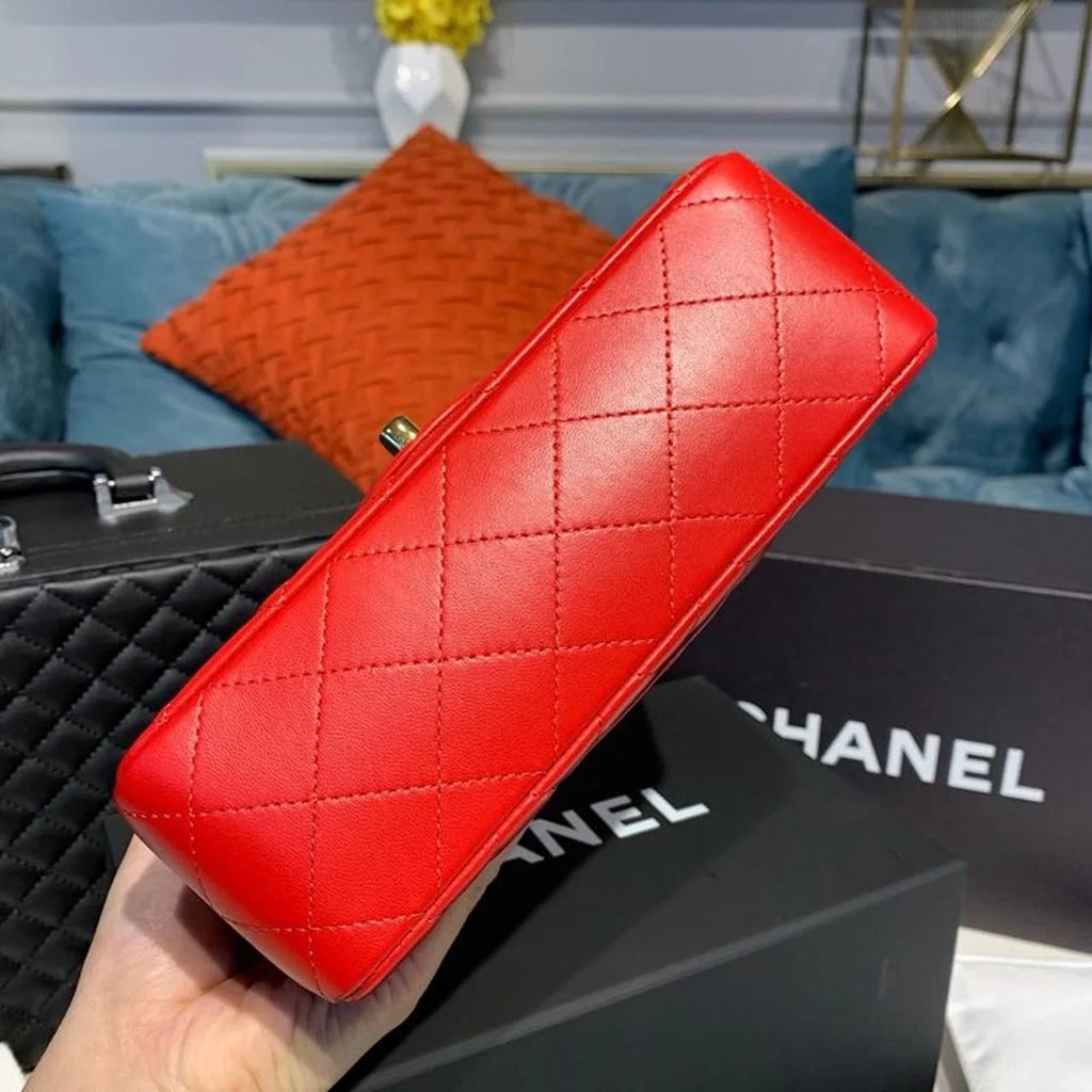 Red Mini Flap Shoulder and Crossbody Bag C38491