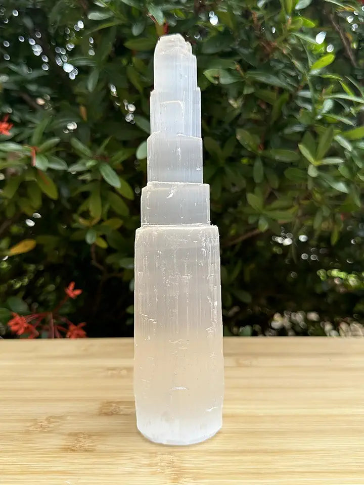 8" Selenite Skyscraper Tower 10 Towers J918471