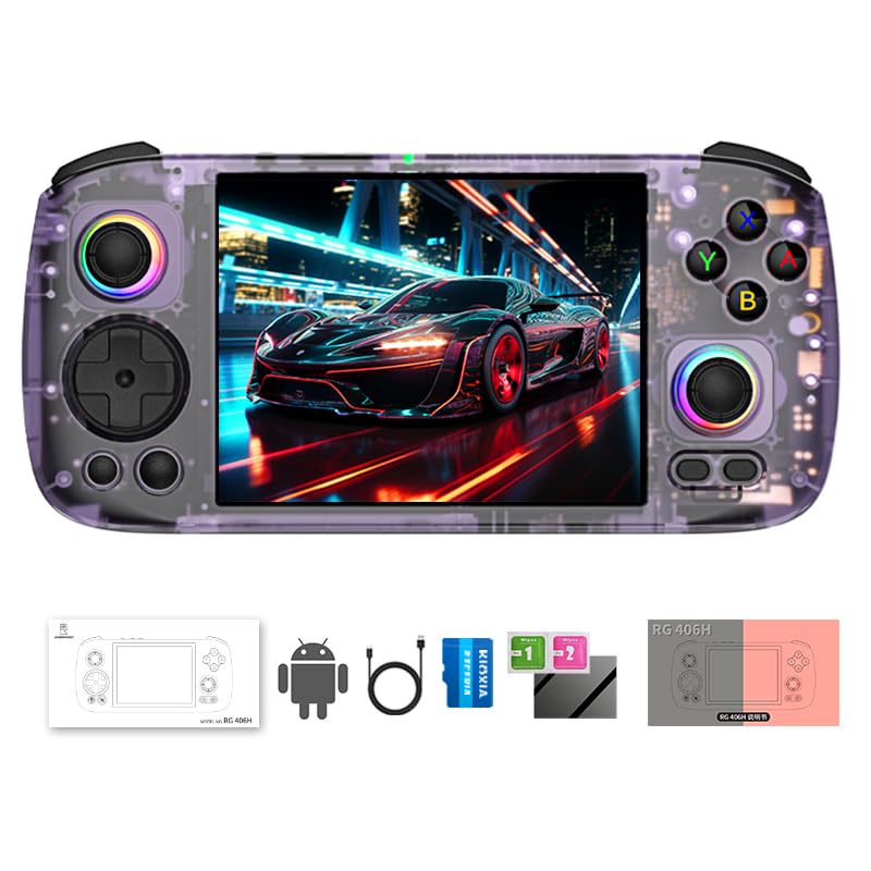 Handheld Retro Game Console with 4-inch IPS Screen 128G TF Card J6854