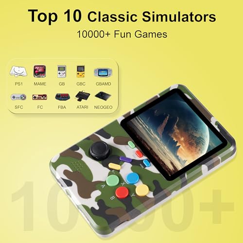 Electronic Handheld Games Device, 3D Video Game Emulator, 64GB TF Card, 3.0" HD Screen K693