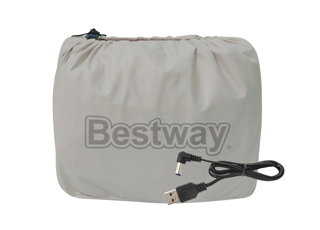Queen Air Mattress with Rechargeable Pump T484