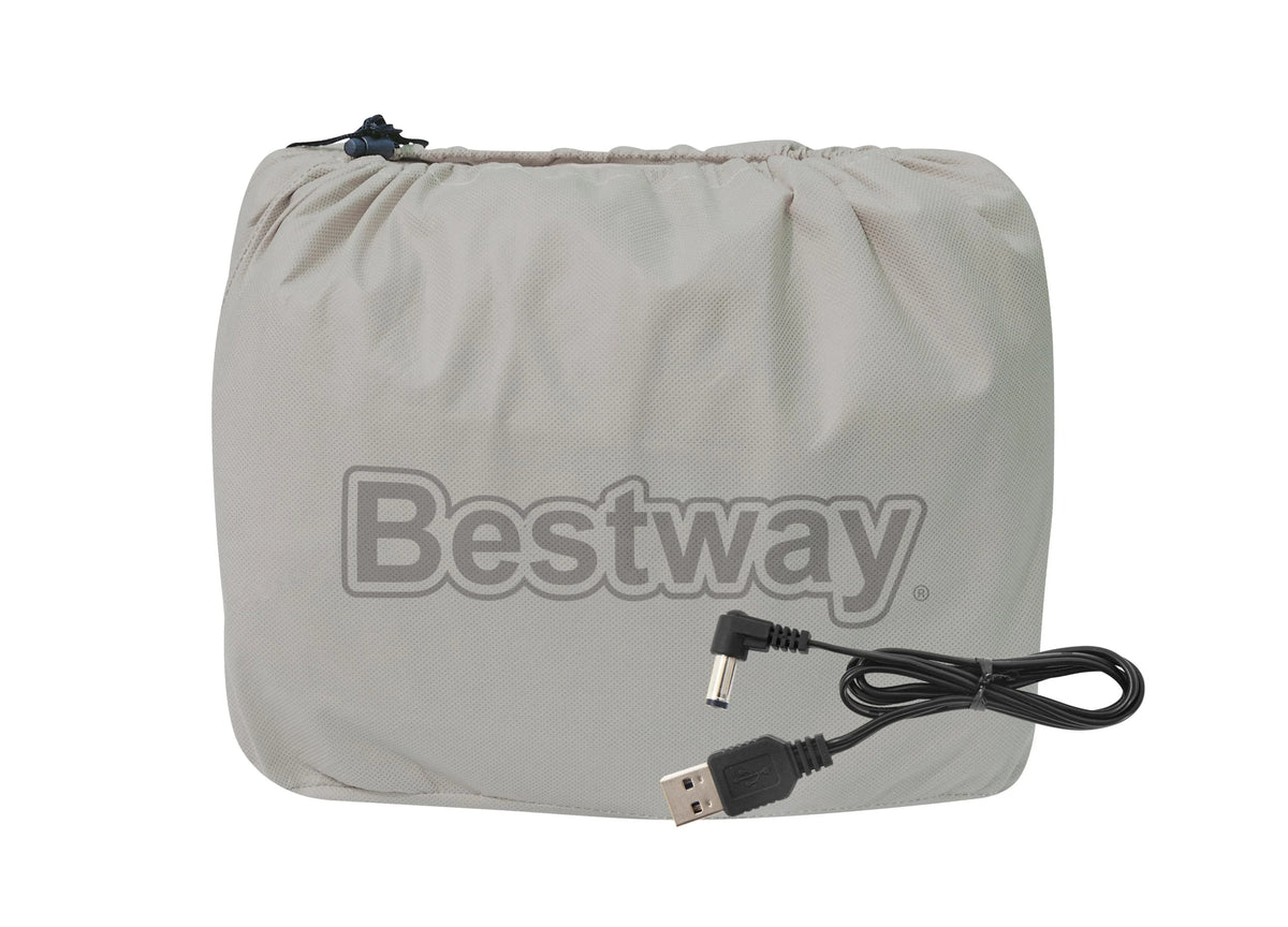 Queen Air Mattress with Rechargeable Pump T484