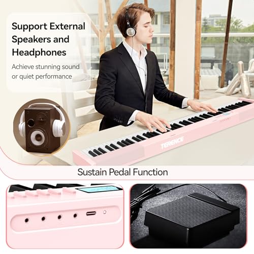88 Key Weighted Digital Piano with Sustain Pedal L831