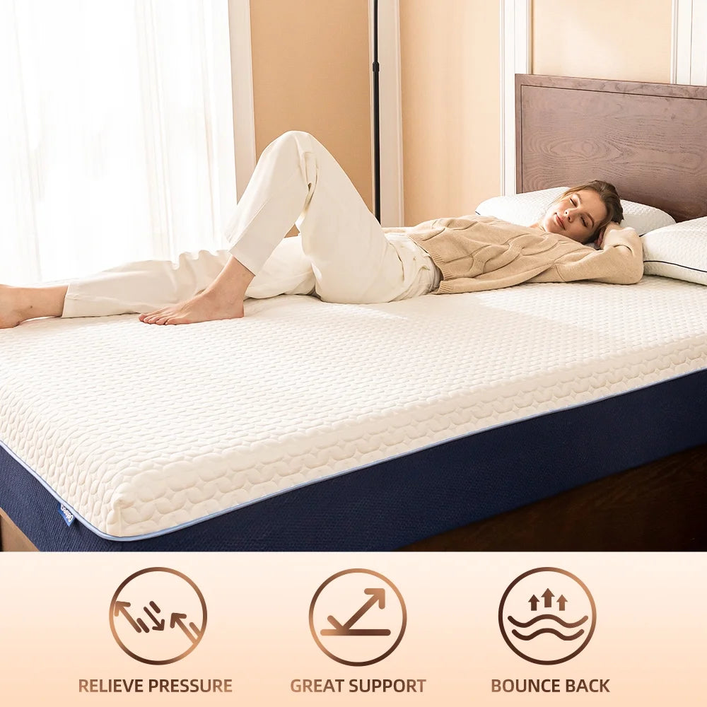 Cooling Gel Memory Foam Hybrid Mattress, 6 Inch Twin A232776
