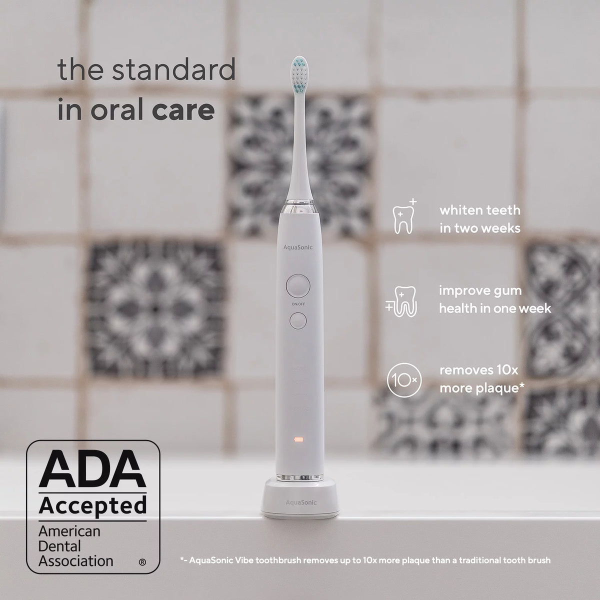 Ultra Whitening Electric Toothbrush with 8 Brush Heads & Travel Case P37560