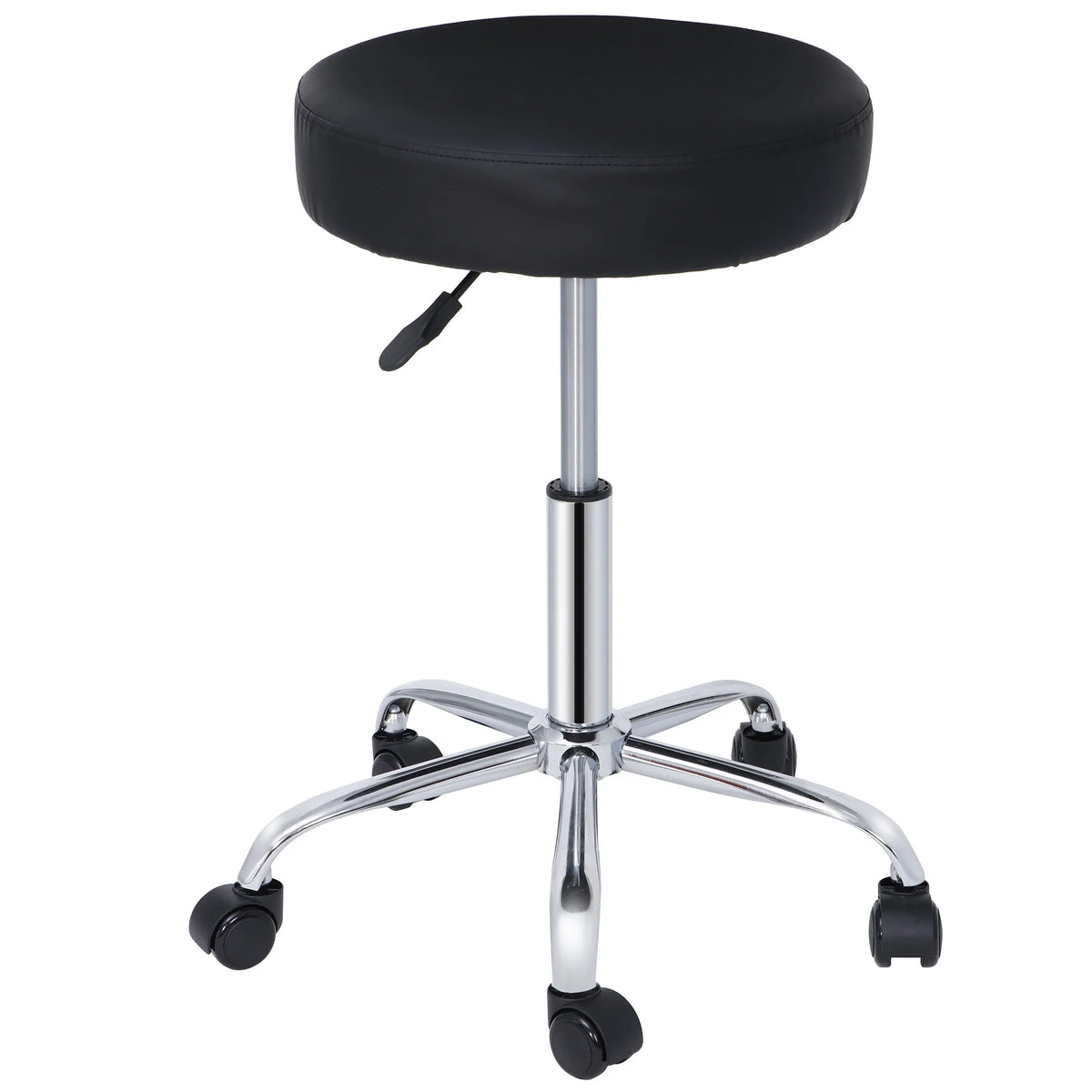 Adjustable Hydraulic Rolling Swivel Stool Black P8906