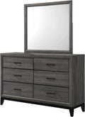 Wood Dresser & Mirror D462