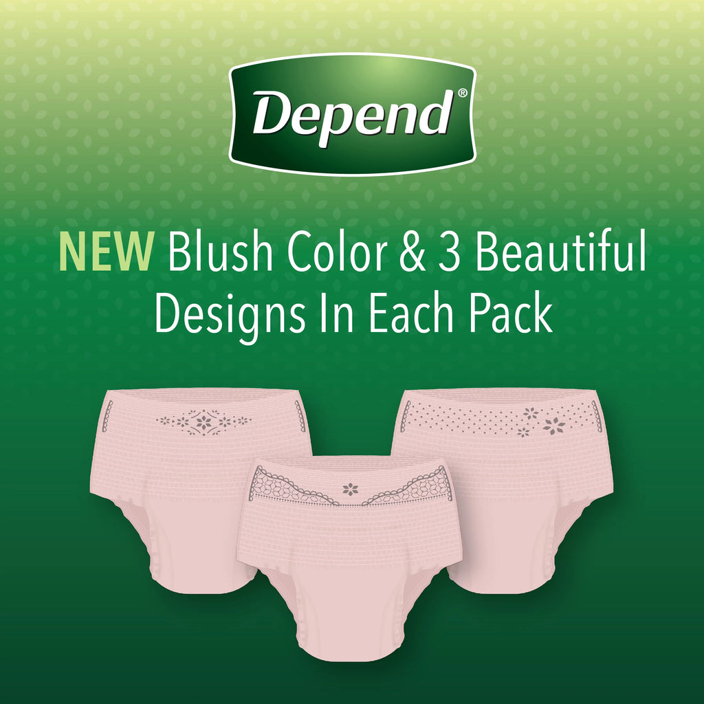 Incontinence Underwear for Women Maximum Absorbency M Blush 84 Count I7313