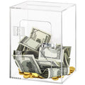 Clear Piggy Bank with Lock and Key Q213