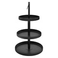 Black 3 Tier Metal Cupcake Stand 2 Pack U577