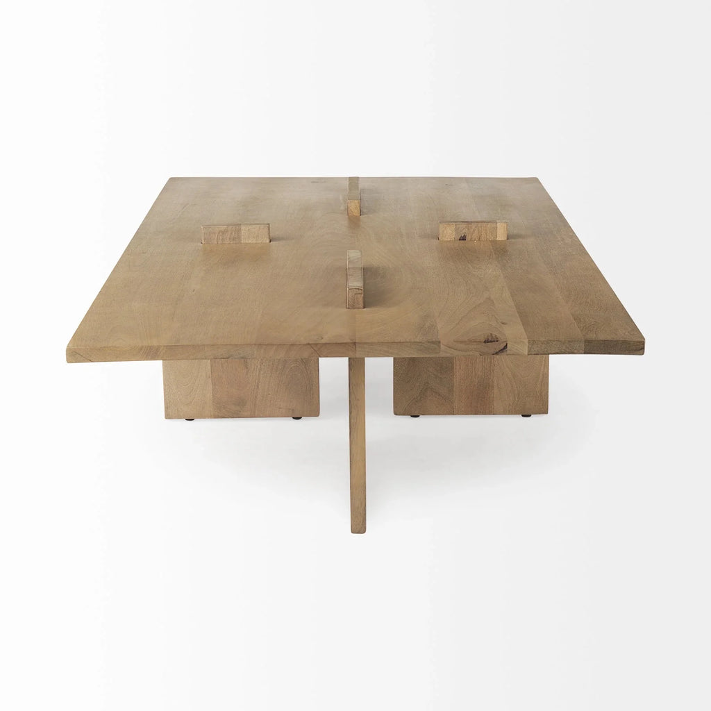 Light Natural Brown Wooden Coffee Table W906