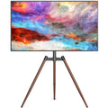 Adjustable Tripod Floor TV Stand with Mount for 32" to 65" Flat Screen TVs, Brown W451978