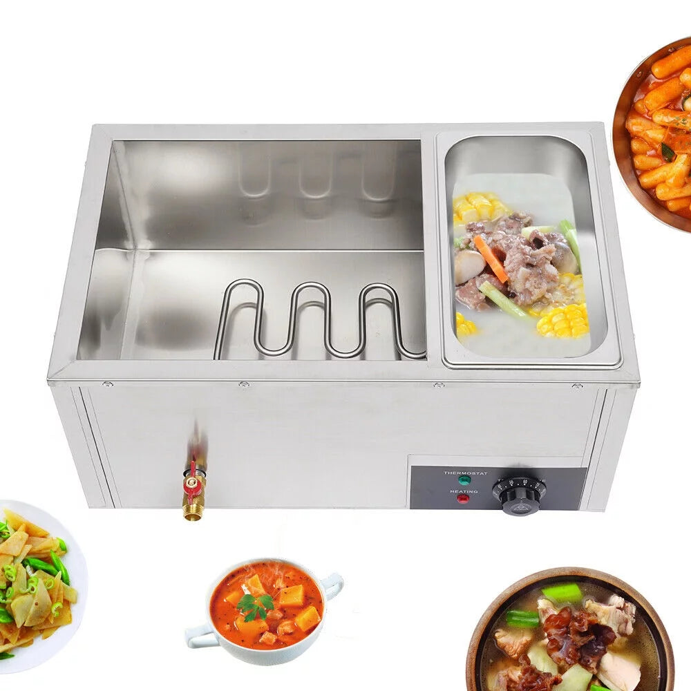 Commercial Electric Stainless Steel Food Warmer with 3 Pan G9956