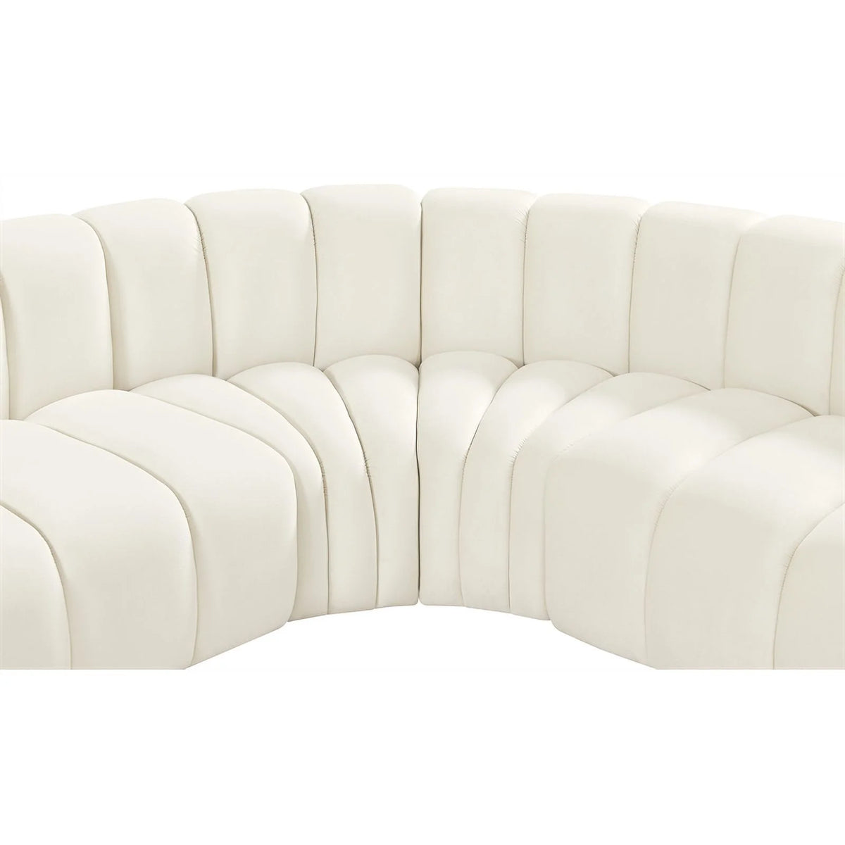 Cream Velvet Modular Sofa A7211