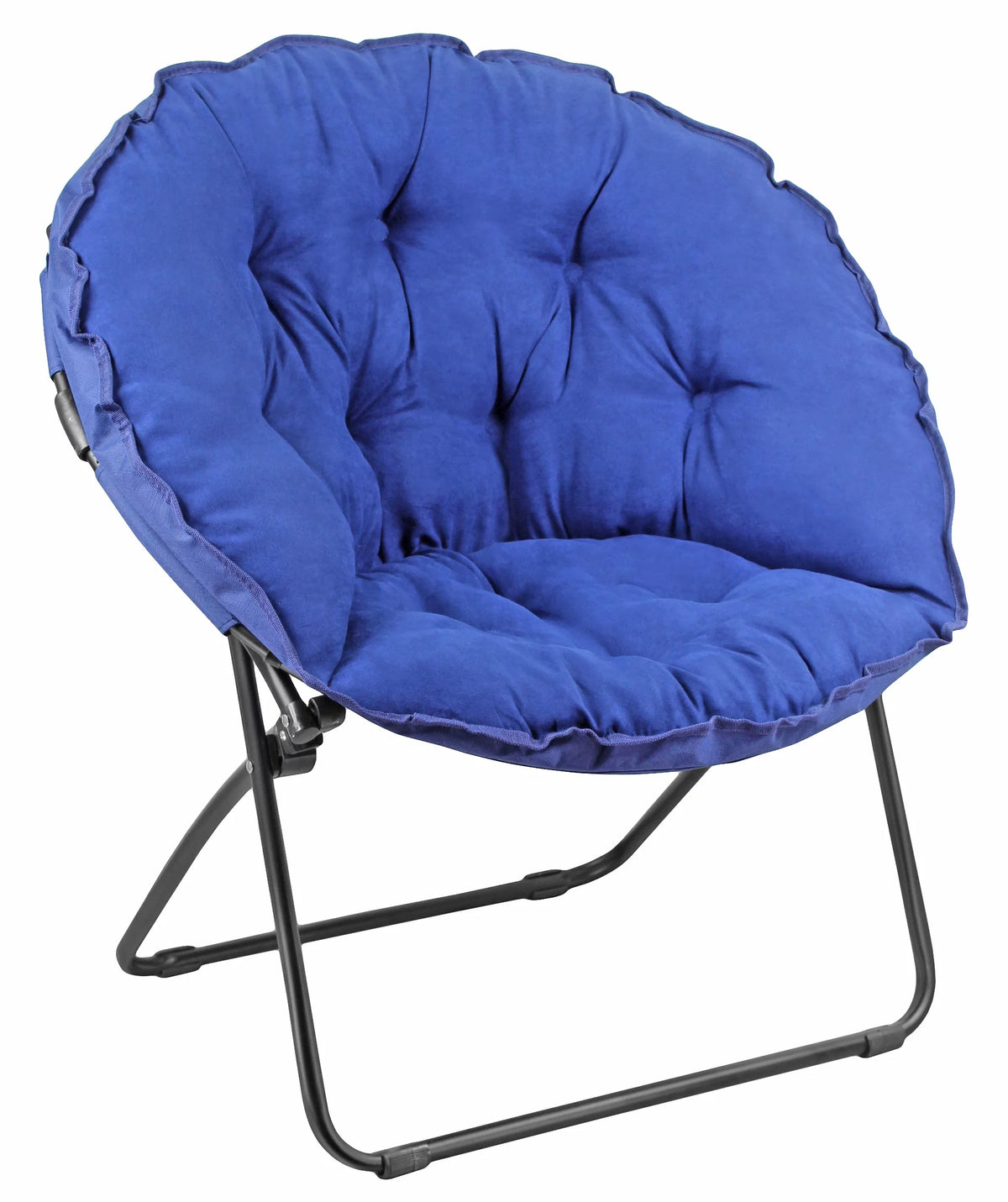 Blue Round Foldable Padded Chair M2723