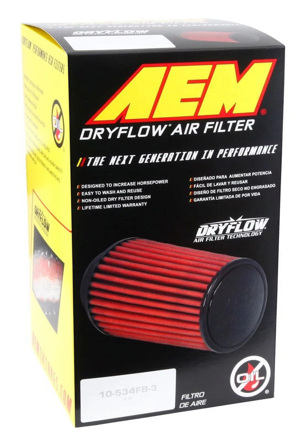 Universal DryFlow Clamp-On Air Filter H6351