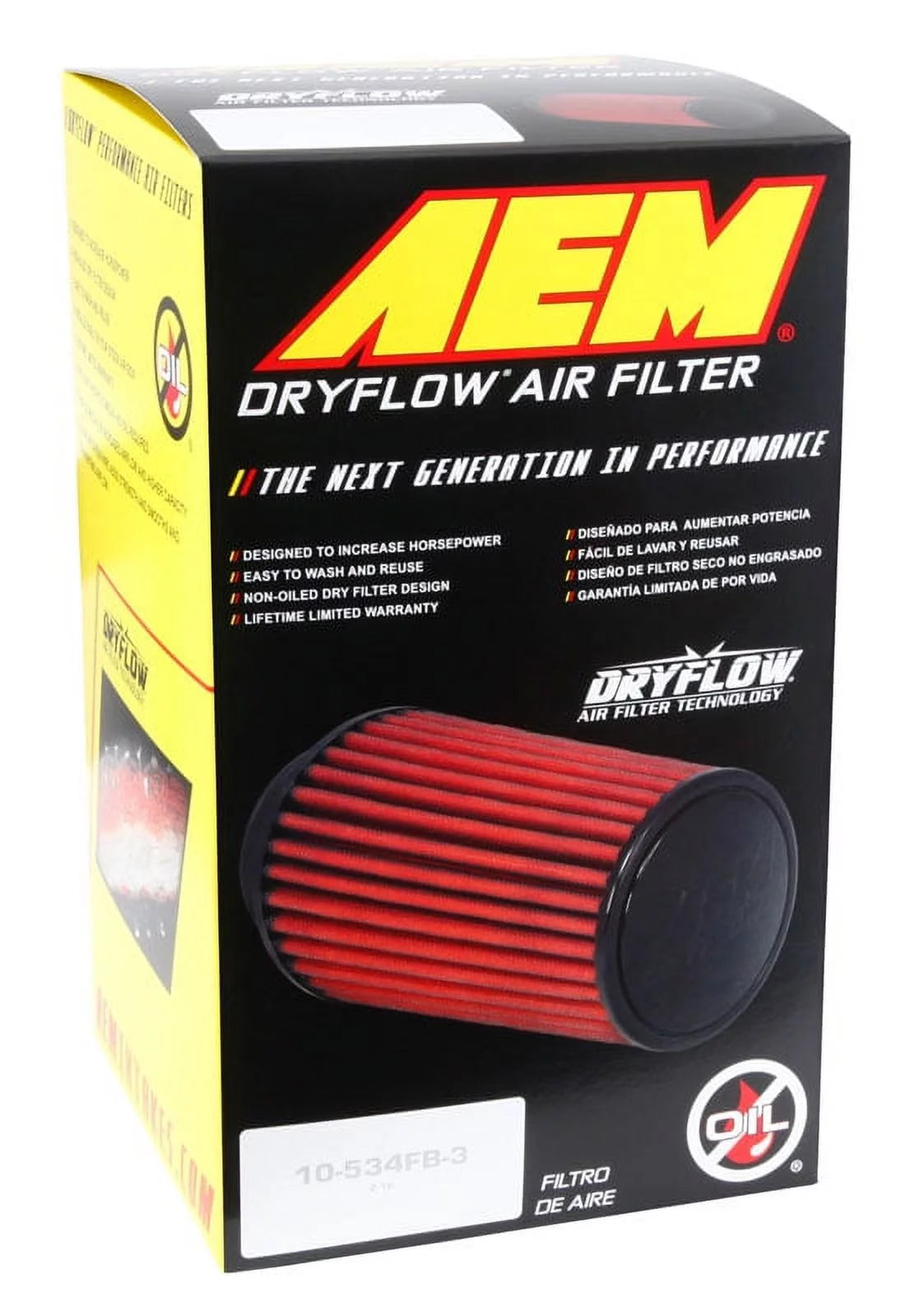 Universal DryFlow Clamp-On Air Filter H6351