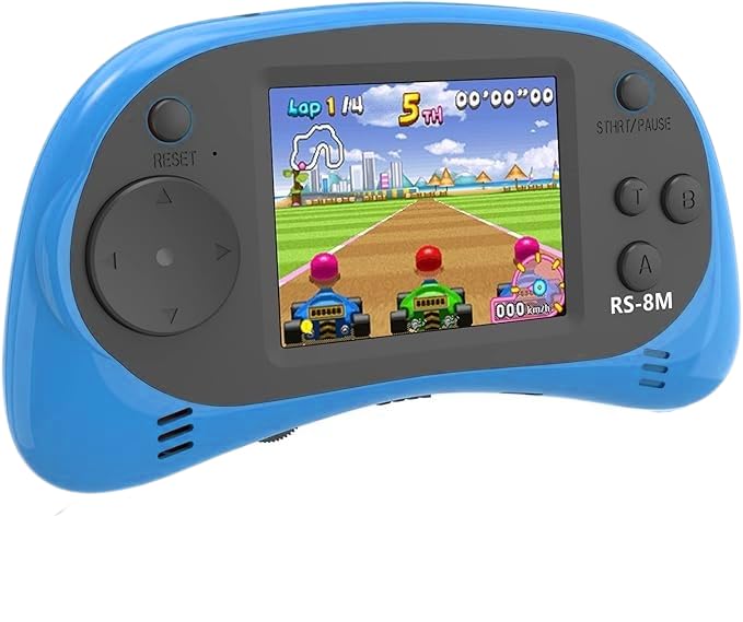 16 Bit Retro Handheld Games Console with 220 HD Electronic Games 2.5'' LCD Lime Green Y7011