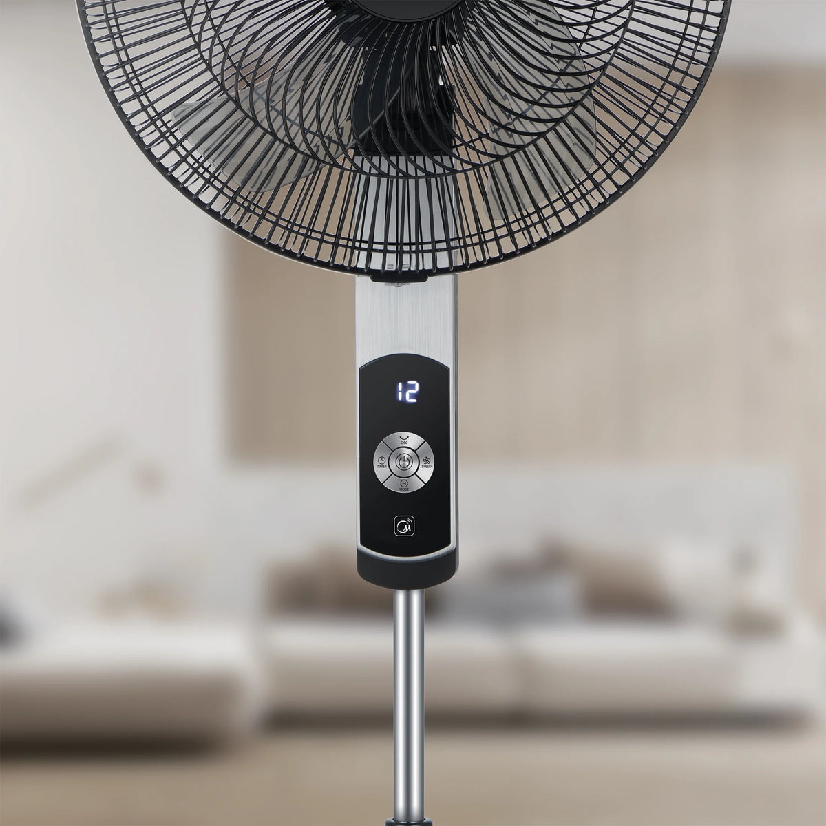 16-inch Smart Pedestal DC Fan with Wi-Fi, Black N5685