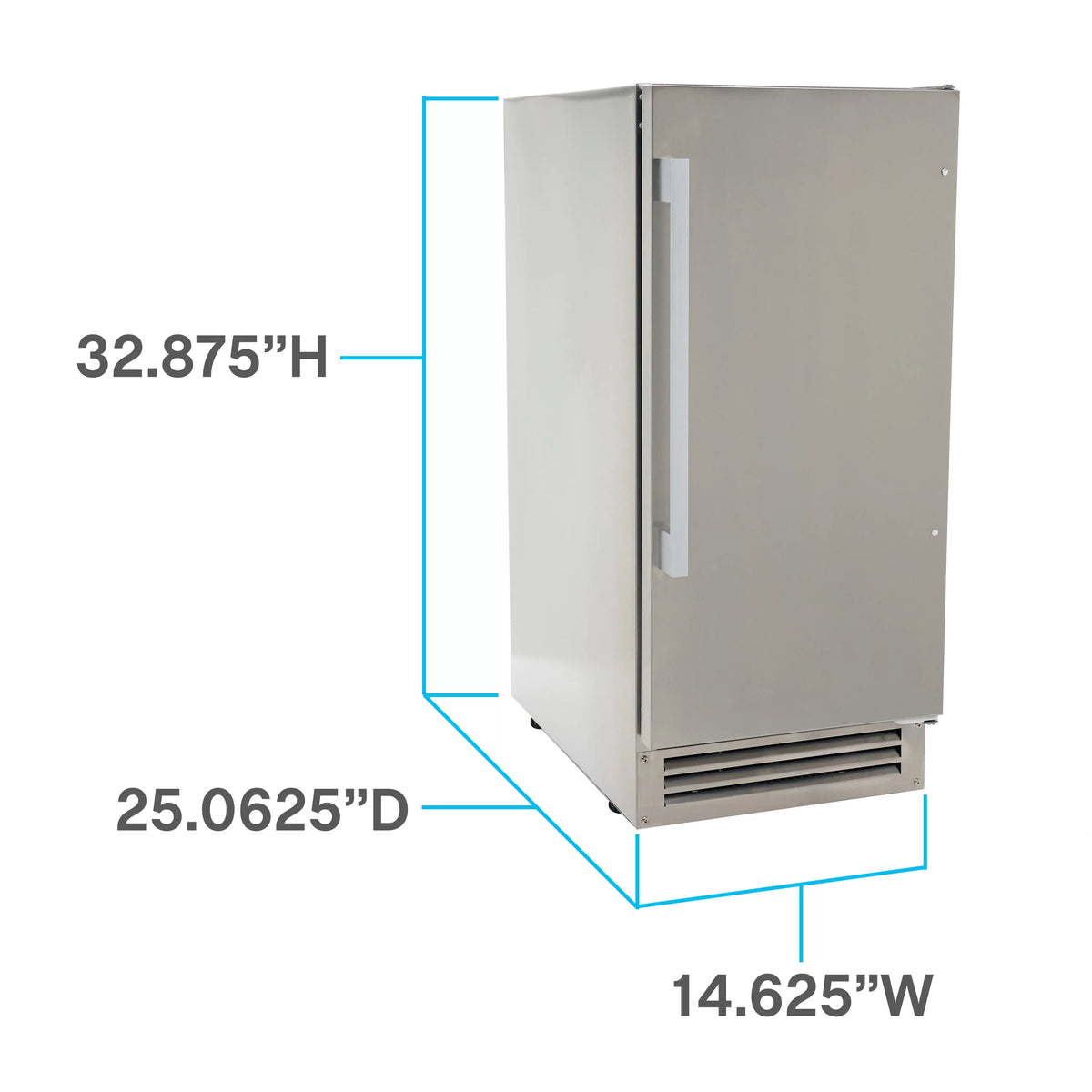 Commercial Built-In Ice Maker, 50 lb. Capacity, Stainless Steel T7741
