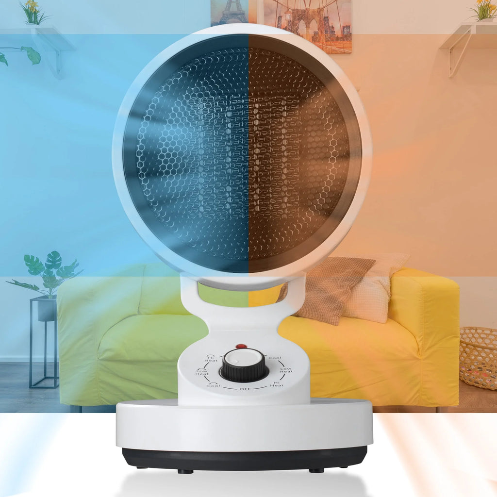 1500W 2-In-1 Electric Space Heater and Cooling Fan A83223