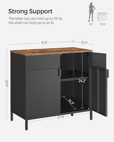 Metal Storage Cabinet with 2 Doors N371228