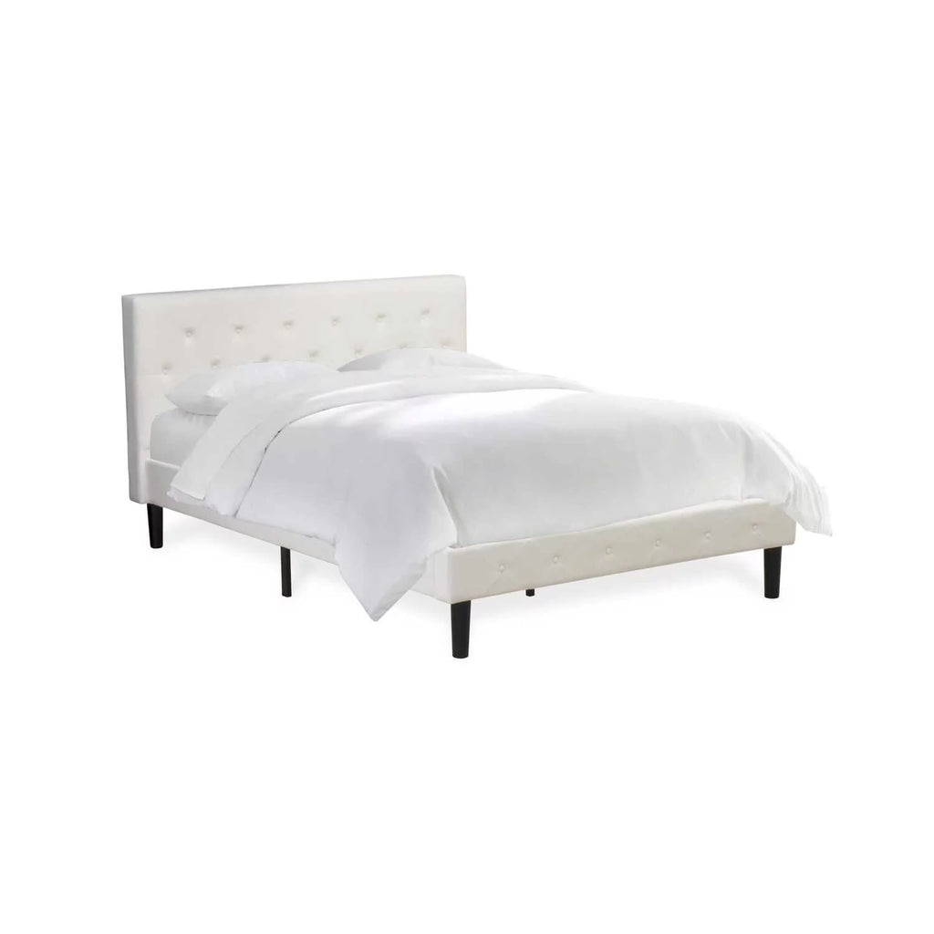 White 2 Pieces Wooden Full Bedroom Set D325