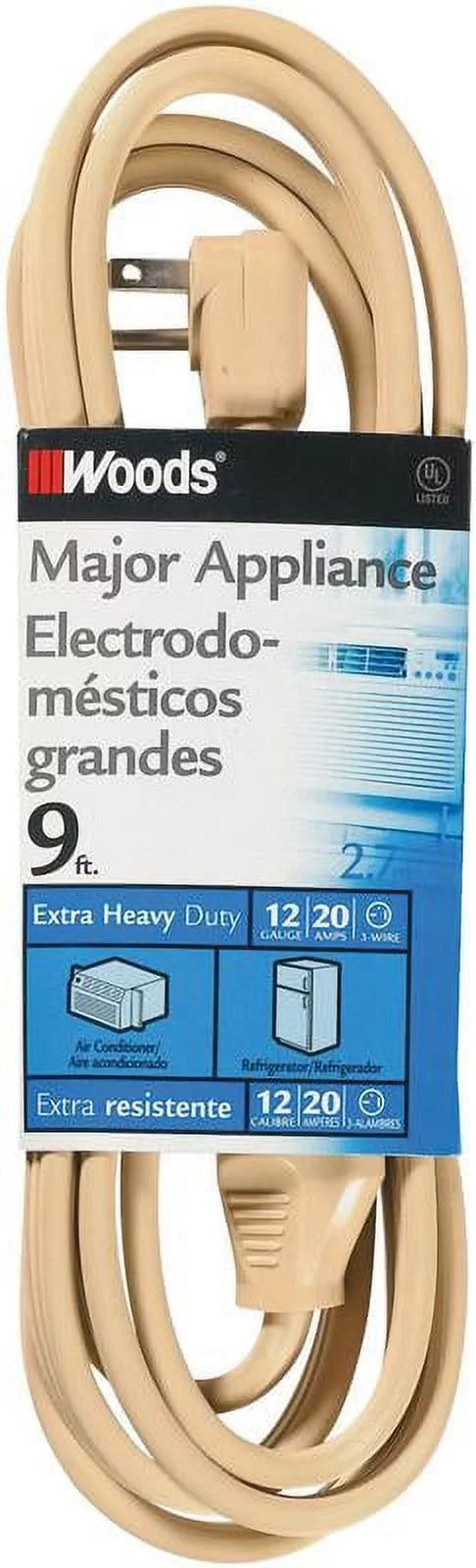 9' 12-Gauge 20-Amp Appliance Cord I62453