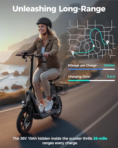 Electric Scooter with Seat, Front Suspension, Turn Signal K294933