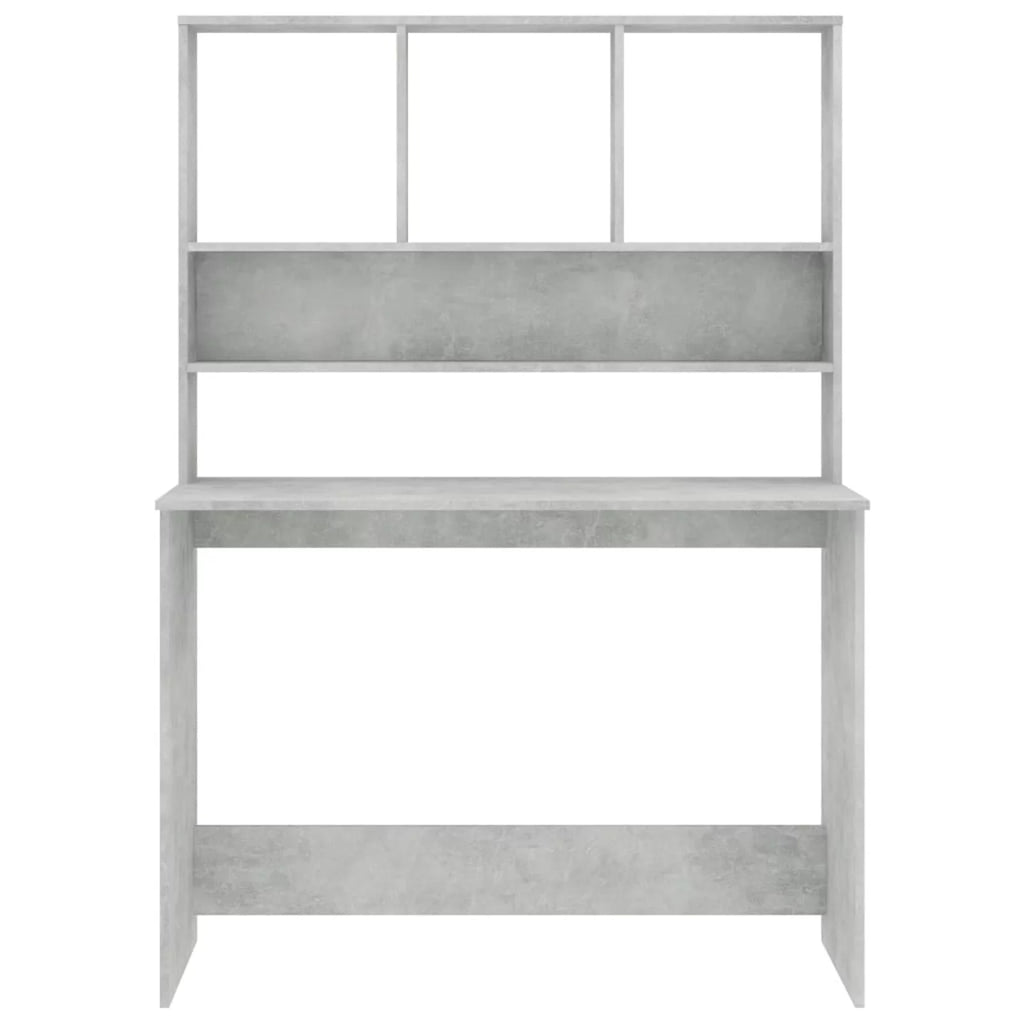 Desk with Shelves Concrete Gray Q1383