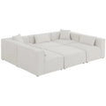 Cream Linen Modular Sectional E819969