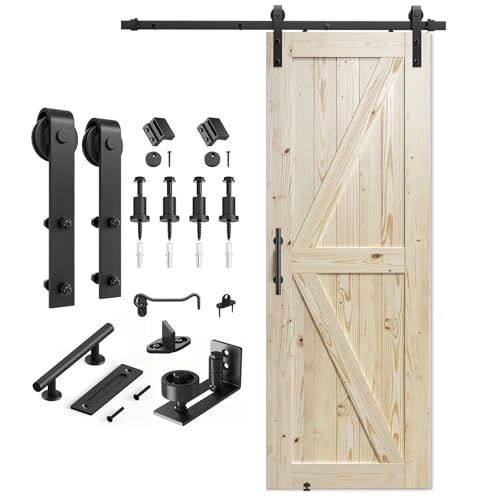 36in x 84in Sliding Barn Door with Hardware Kit Z3481